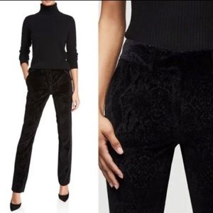 FRAME NEW NWT Velvet Snake Print Straight Leg Pants size 0